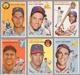 1954 Topps Baseball- 6 Diff