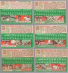 1954 Topps Baseball- 6 Diff