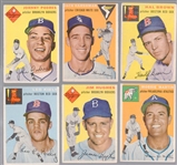 1954 Topps Baseball- 6 Diff