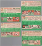 1954 Topps Baseball- 5 Diff