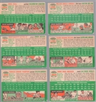 1954 Topps Baseball- 6 Diff