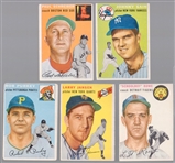 1954 Topps Baseball- 5 Diff