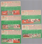 1954 Topps Baseball- 5 Diff