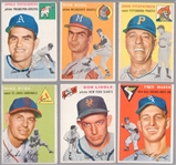 1954 Topps Baseball- 6 Diff