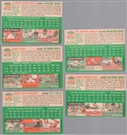 1954 Topps Baseball- 5 Diff