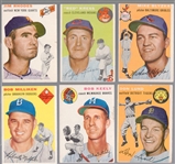 1954 Topps Baseball- 6 Diff