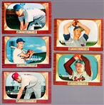1955 Bowman Baseball- 5 Diff