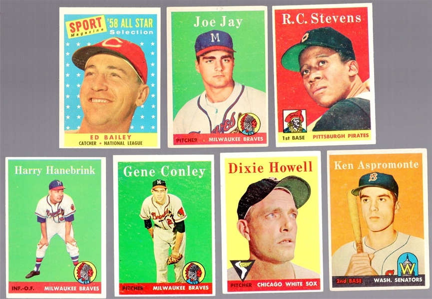 1958 Topps Baseball- 14 Diff