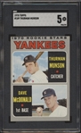 1970 Topps Baseball- #189 Thurman Munson Rookie- SGC 5 (Ex)