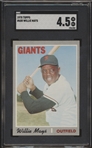 1970 Topps Baseball- #600 Willie Mays, Giants- SGC 4.5 (Vg-Ex+)