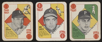 1951 Topps Bb Red Backs- 3 Diff