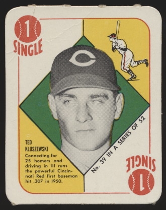 1951 Topps Bb- #39 Ted Kluszewski, Reds