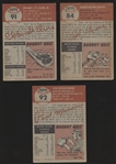 1953 Topps Baseball- 3 Diff