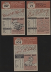 1953 Topps Baseball- 3 Diff