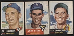 1953 Topps Baseball- 3 Diff