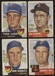 1953 Topps Baseball- 4 Diff