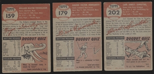 1953 Topps Baseball- 3 Diff