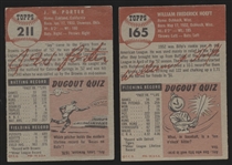 1953 Topps Baseball- 2 Diff Detroit Tigers