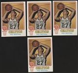 1973-74 Topps Basketball- #126 Paul Westphal, Celtics- 4 Cards