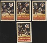 1973-74 Topps Basketball- #130 Pete Maravich, Hawks- 4 Cards