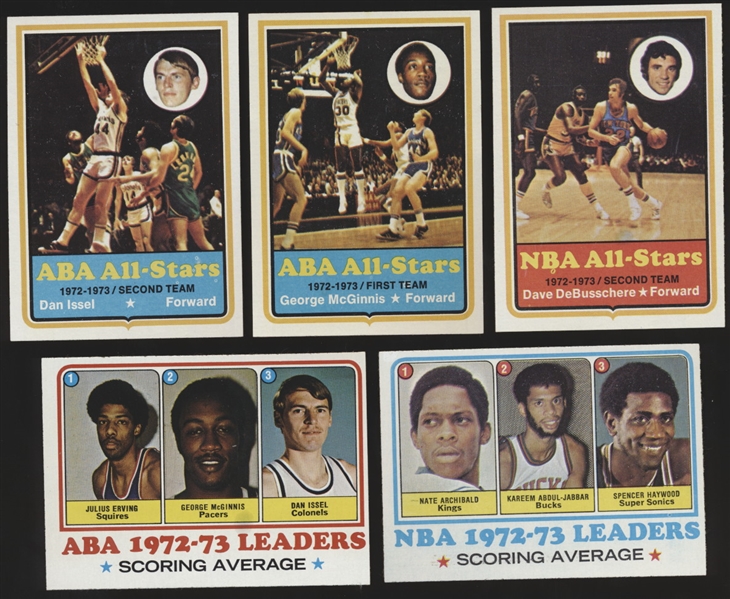 1973-74 Topps Bask- 5 Diff