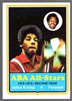 1973-74 Topps Bask- #240 Julius Erving, Nets