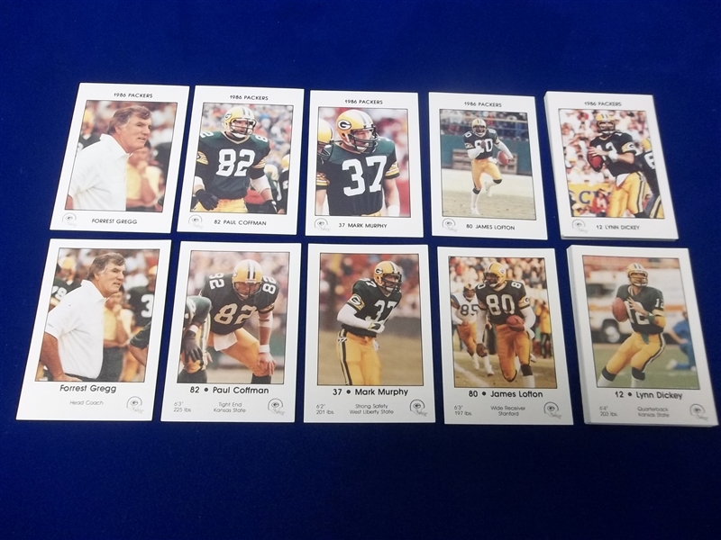 1985 & 86 Green Bay Packers Police Sets of 25 Cards