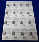 1991 U. of Miami (FL) Perforated Sheet Complete Set of 16