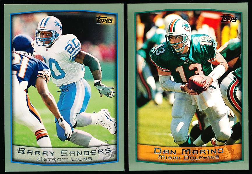 1999 Topps Ftbl.- “Jumbos" 3-1/4" x 4-1/2"- 2 Diff.- Both NrMt.