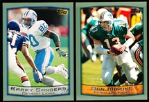 1999 Topps Ftbl.- “Jumbos" 3-1/4" x 4-1/2"- 2 Diff.- Both NrMt.