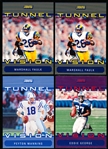 2000 Stadium Club Ftbl.- “Tunnel Vision" 3-1/2" x 5"- 4 Diff.