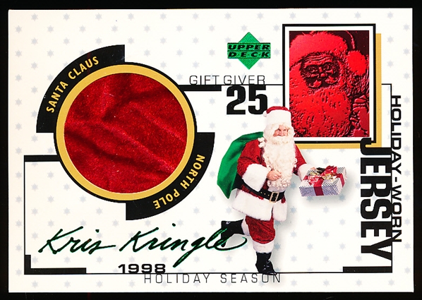1998 Upper Deck “Kris Kringle" Holiday Season Jersey Card