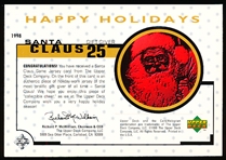 1998 Upper Deck “Kris Kringle Holiday Season Jersey Card