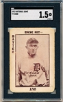 1913 WG5 National Game Baseball- Ty Cobb, Detroit- SGC 1.5 (Fair)