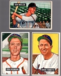 1951 Bowman Bb- 3 Diff Hi#s