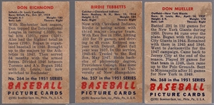 1951 Bowman Bb- 3 Diff Hi#'s