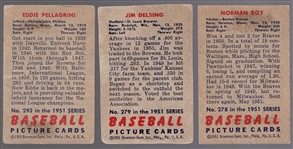 1951 Bowman Bb- 3 Diff Hi#'s