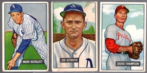 1951 Bowman Bb- 3 Diff Hi#s