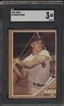 1962 Topps Baseball- #1 Roger Maris, Yankees- SGC 3 (Vg)