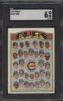 1972 Topps Bb- #192 Cubs Team- SGC 6 (Ex-Nm)