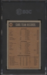 1972 Topps Bb- #192 Cubs Team- SGC 6 (Ex-Nm)