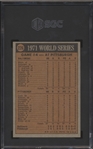 1972 Topps Bb- #226 World Series Game 4- Clemente- SGC 6 (Ex-NM)