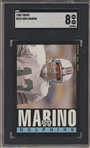 1985 Topps Football- #314 Dan Marino, Dolphins- SGC 8 (Nm-Mt)