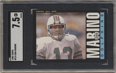 1985 Topps Football- #314 Dan Marino, Dolphins- SGC 7.5 (NM+)
