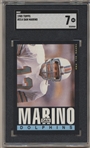 1985 Topps Football- #314 Dan Marino, Dolphins- SGC 7 (NM)