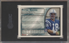 1998 Bowman Football- 1 Peyton Manning, Colts- SGC 8 (Nm-Mt)