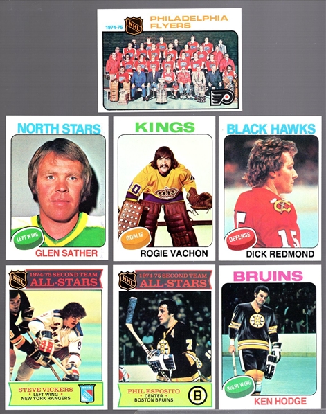 1975-76 Topps Hockey- 10 Cards