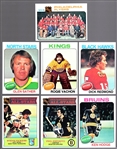 1975-76 Topps Hockey- 10 Cards