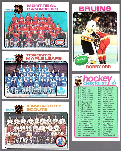 1975-76 Topps Hockey- 25 Diff