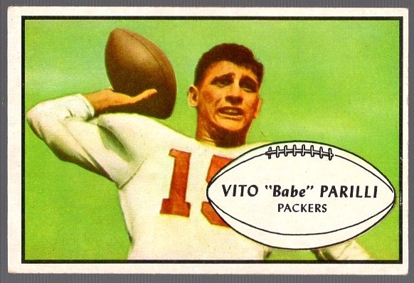 1953 Bowman Football- #3 Babe Parilli, Packers
